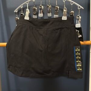 Black skirt with built in shorts